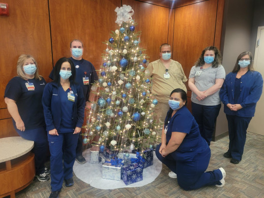 CGCH Radiology. Left to Right: Jennifer Collins, Jennifer Stewart, Ken Hatfield, Daniel Stephens, Lindsey Chamness, Julie Reese, Sandra Hopkins
