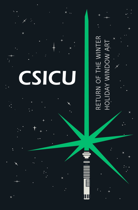 CSICU : Return of the Winter Holiday Window Art 