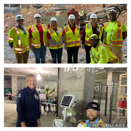 CVI offered blood pressure checks and got to know the CVI construction team!