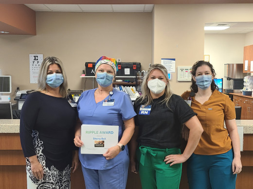 Kristie Williams CGCH VP, Sherry Ball RN, Ashley Graham RN, Cris Sheffield RN Clinical Educator 