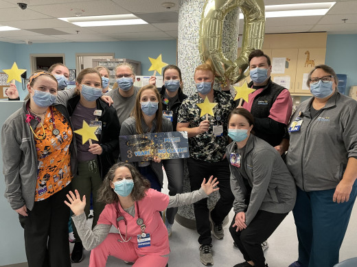 0 CLABSI celebration - PICU