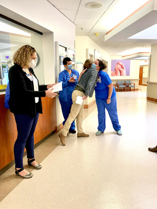 Sara Sartin RN presented with the Outstanding Preceptor Award 