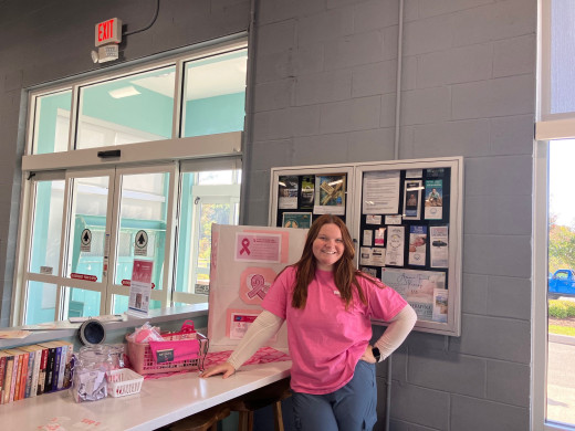 The display made a stop at Carilion Wellness Westlake