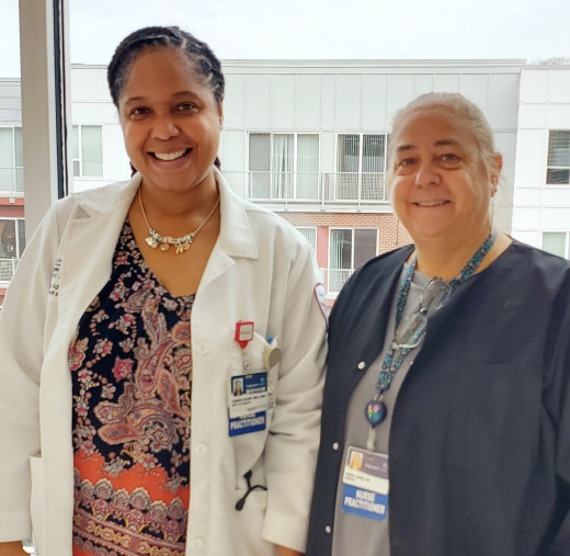 Yasmeen Adams, CRNP and Theresa Jones, CRNP