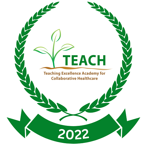 Decorative:  TEACH logo with laurel wreath
