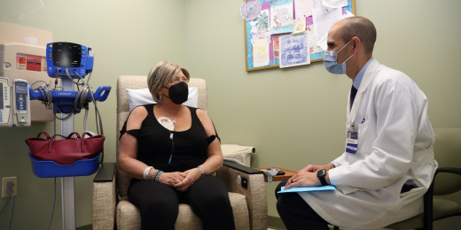 Dr. Iglesias and Patient 