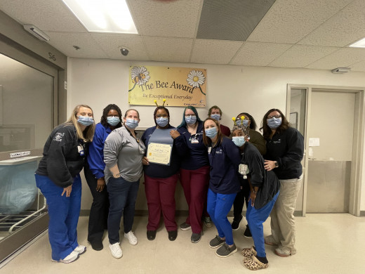 Angel Gray with the ED Unit