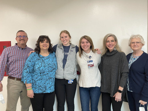Claire Hansel with the Patient's Family
