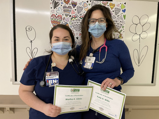 Martha Gibbs and Kate Willis, 7MT PCU Nurses