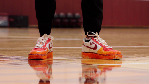 photo of shoes painted by a pediatric patient