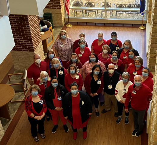 CRBH Staff Wear Red in Support of National Wear Red Day