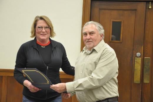 Angie Carter receives recognition for her commitment to the town of Clifton Forge