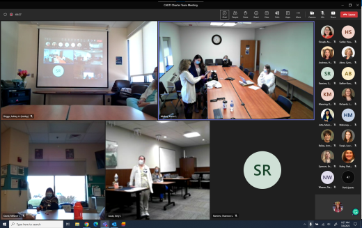 screenshots of certificate presentations