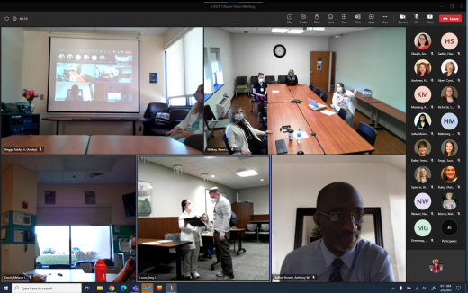 screenshots of certificate presentations