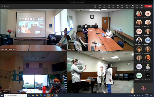 screenshots of certificate presentations