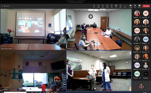 screenshots of certificate presentations