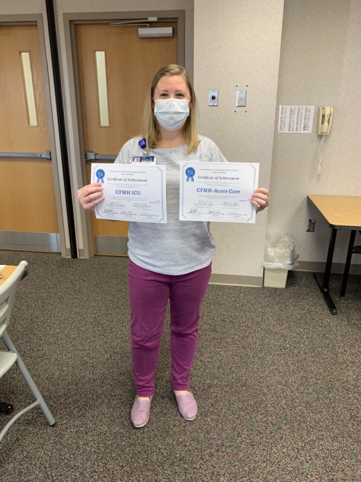 certificate awarded- CFMH