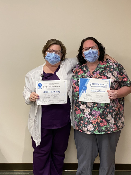 certificate awarded- CRBH