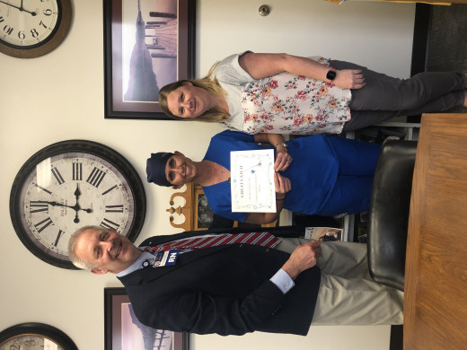 Left to Right, Carl Cline, VP, Carilion Clinic, Phyllis Dalton, RN, Amanda Robertson, Inpatient Unit Director CFMH