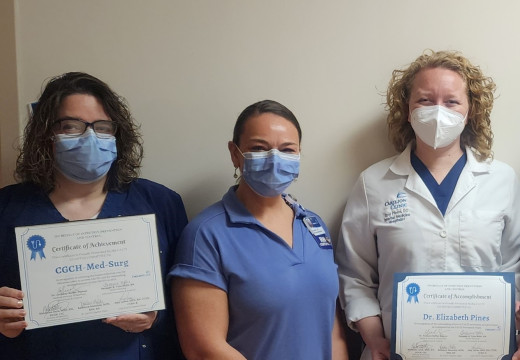 L To R:  Missy McGuire, CTL, Melanie David, IP, and Dr. Izzy Pines