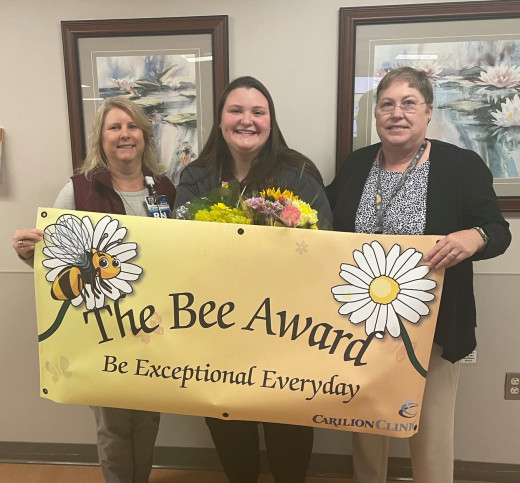 Rachel Goode with Unit Director, Susan Campbell and Senior Director, Claudia Newton