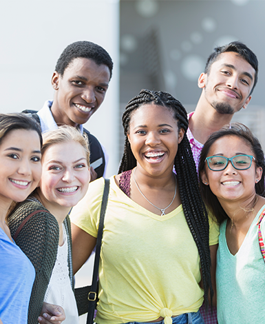 young adults in a group