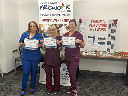 ED Staff showing support for Trauma Patients