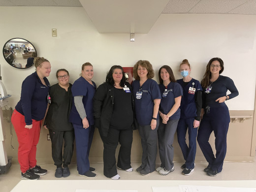 7MPCU team and Hope Myers, Home Health Nurse Resident