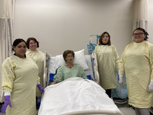CNA Students Learning New Skills