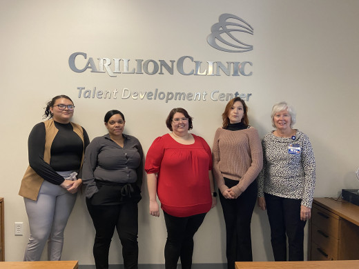 CNA Students: Angie, Krystal, Brittney, Michelle & Instructor Karen