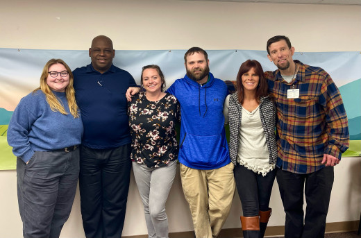 Peer support specialists at the CHO office
