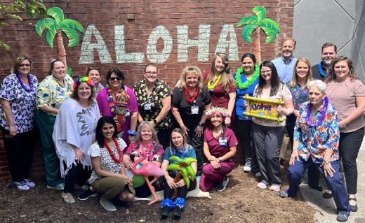 Pictured: Cindy Wooldridge, Jamie Wray, Rasha Abed, Lisa Carleno, Andy Baskett, Dawn Smith, Falyn Kinsey, Jasmine Gray, Dr. Kauffman, Dr. Billups, Kathryn Mabe,  Carol Lemon, Lisa Repasky, Meagan O'Brien, Julie Hall, Ashley Williams, Michelle Crowder, Prasanti Pinnamaraju, and Colleen Vlacancich.