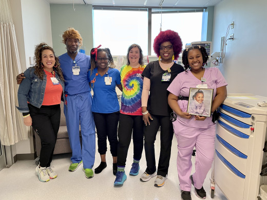 Throwback Thursday. Left to Right: Andrea Beke RN, Steven Jefferson CA, Marie St Marc CA, Karli Mangold RN, Jodi-Ann Wilson RN, Taleisha Stewart RN