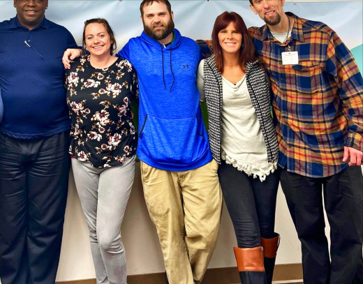 Our Peer Recovery Specialist always Committed , Keith Childress, Kimberly Hunt, Jason Reed, Chloe Lee, Archi Gibson, and Penny Shelton