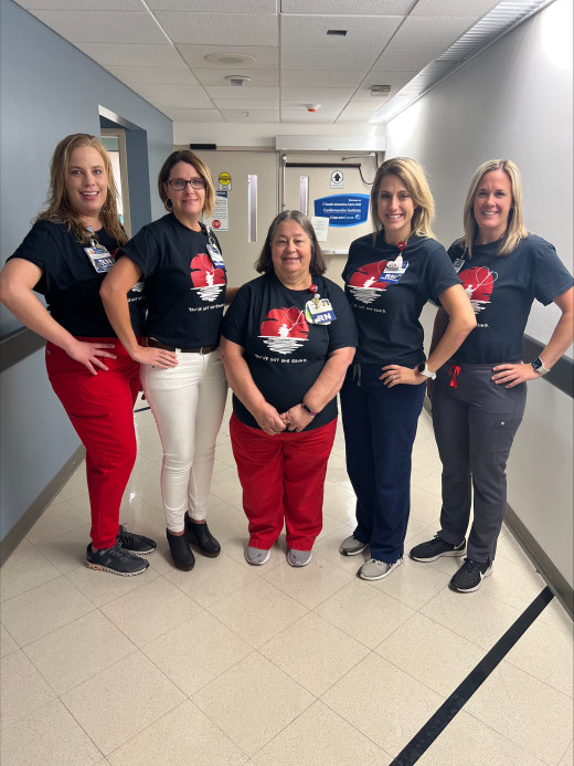 Dr Swank, You've got one round tshirts. Wore by Katie Hayes, Sheree Emore, Dottie Cook, Stephanie Voss, and Sarah Henshaw