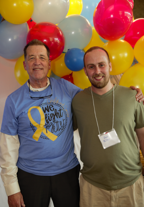 Dr.Edwards with Childhood Cancer Survivor