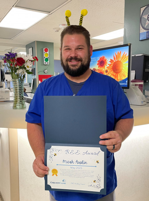 Micah Austin, Patient Care Technician, 11 West, CRMH