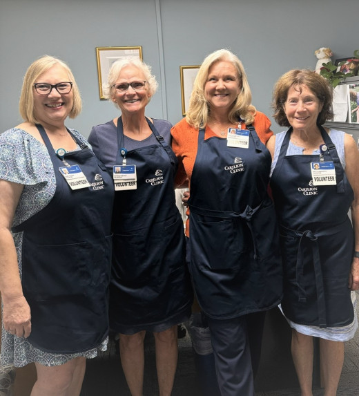 From left: Sadie Hughes, Pat Steahly, Laura Huntley, Sally Carpenter