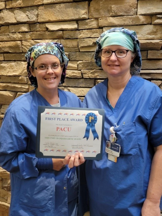 CNRV's PACU members accept their award!
