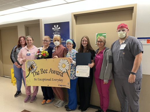 Tammy Rolfes with the 9 MTN ICU Team Members