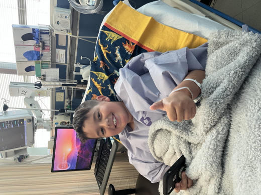 Eli headed to the OR! 