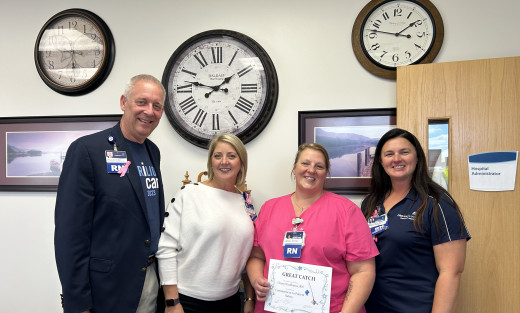Pictured L-R: Carl Cline, Tracy McCown, Cheryl Guilliams, and Stephanie Hodges