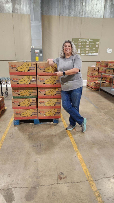 Jan Winand PACU CA assisting Feeding Southwest Virginia 