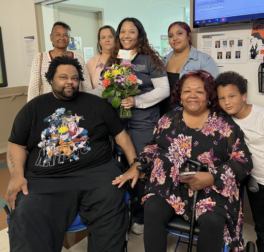 Jordyn Scott with Family Members