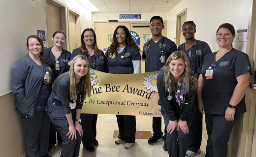 Jordyn Scott with Fellow Nursing Students