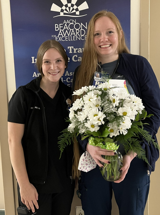 Rachel Carrick with OPS Manager, Kaitlyn Randall