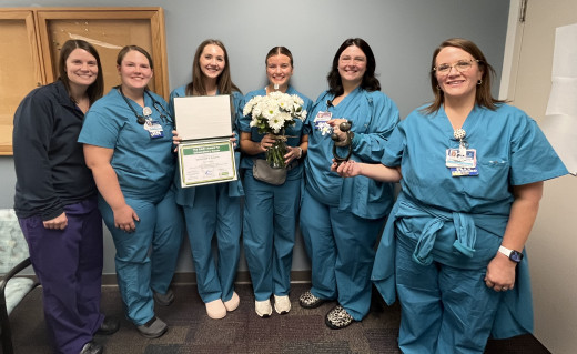 Savannah Roberts with L&D Team Members