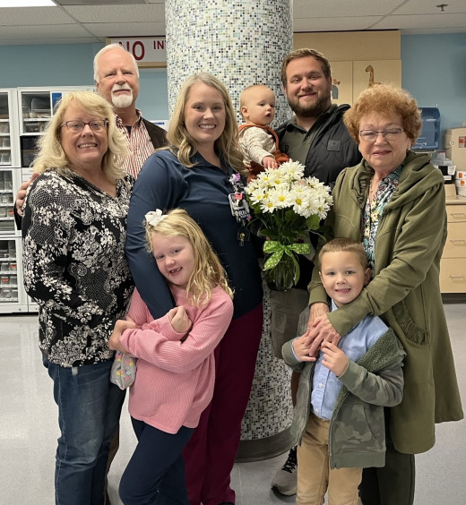 Allie Curtis with Family Members