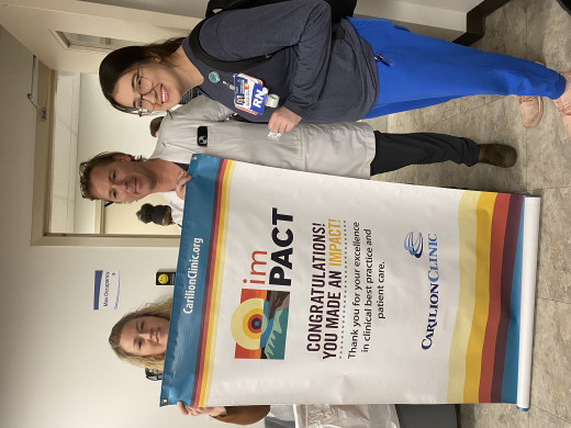 Jamie Wilson, ACNP-BC, Dr. Damon Kuehl, and Maura Mcnair, RN