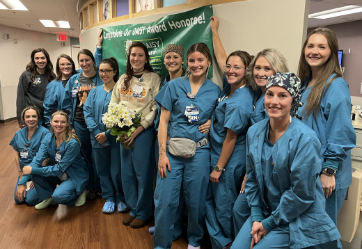 Rebekah Mitchell with L&D Team members